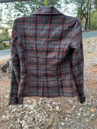 Style Book Plaid Blazer Size Small