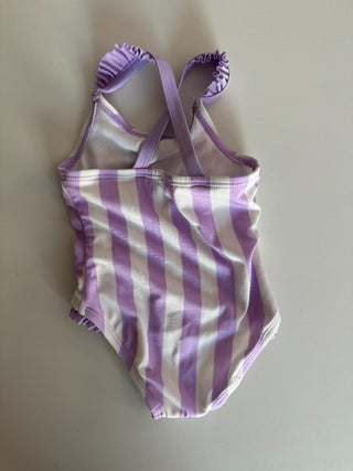 12M - Purple and White Stripe Bathing Suit - Cat & Jack RSV|77198