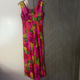 Pomare Tahiti Honololulu Vtg Floral Dress MTS|81450