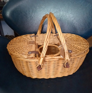 MW World Market Wicker Picnic Basket|78946