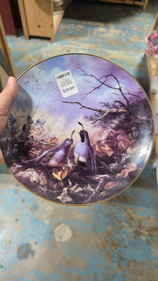 Collectible HandPainted Plate w/Birds