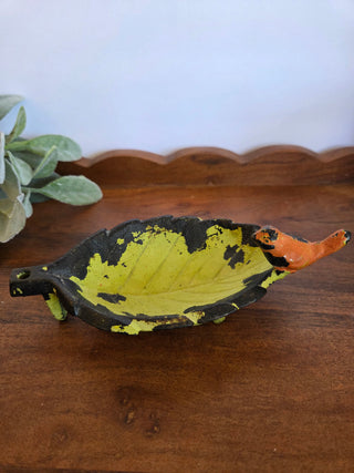 Vtg Cast Iron Bird Soap Dish