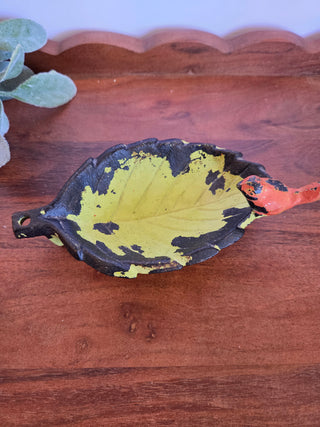 Vtg Cast Iron Bird Soap Dish