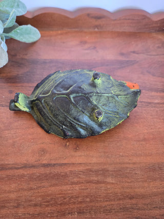Vtg Cast Iron Bird Soap Dish