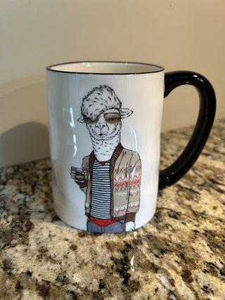 Hipster Llama Mug   MTS