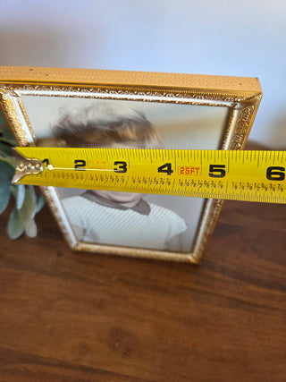 Vtg. 1950's Gold Metal Picture Frame