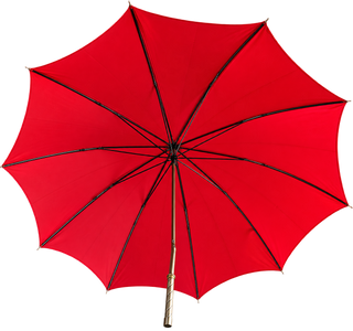 Vtg Pasotti Red Stick Umbrella