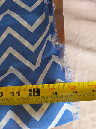 Ralph Lauren Blue/Wht Silk Scarf