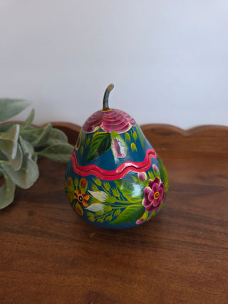 Handpainted Mexican Folk-Art Gourd