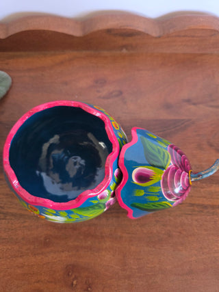 Handpainted Mexican Folk-Art Gourd