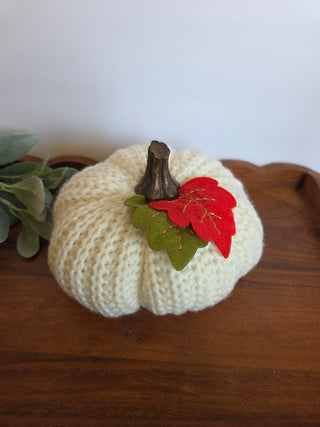 White Knitted Pumpkin