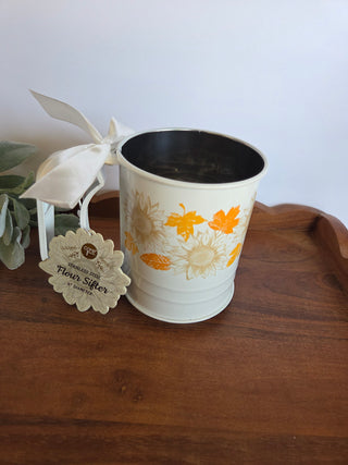 Sunflower Metal Flour Sifter-NEW