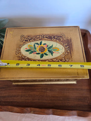 Vtg. Gold Florentine-Style Jewelry Box