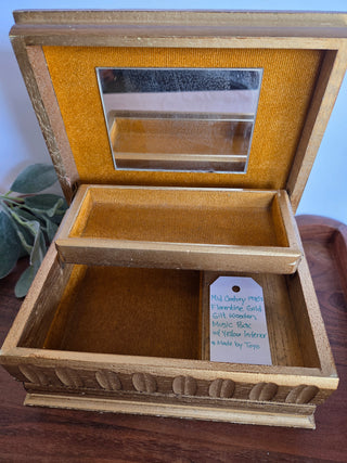 Vtg. Gold Florentine-Style Jewelry Box