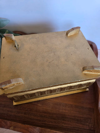 Vtg. Gold Florentine-Style Jewelry Box