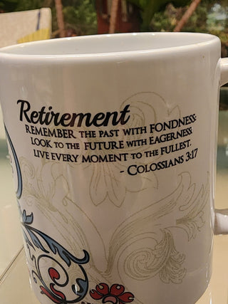 Mug- Retirement w/ verse RSV|75614