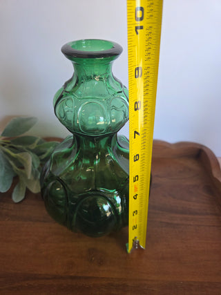 MCM Green Glass Bottle/Vase