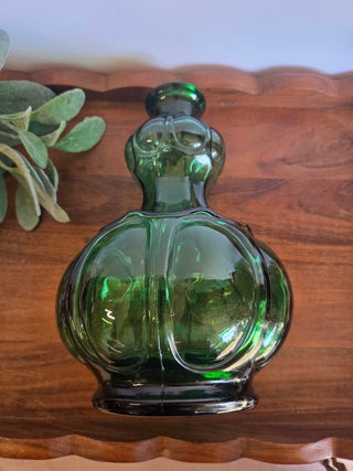 MCM Green Glass Bottle/Vase