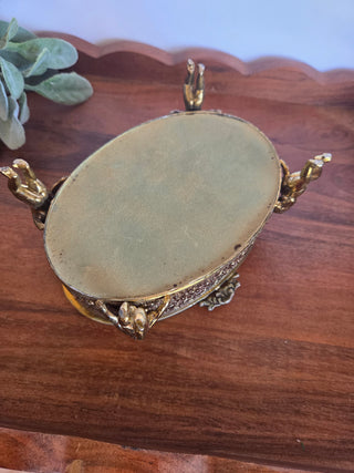 Hollywood Regency Gold Jewelry Box
