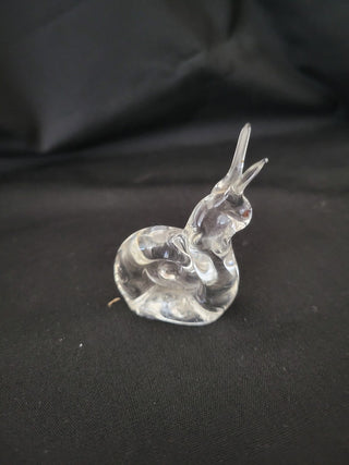 Hand Blown Clear Art Glass Snail - Each RCD