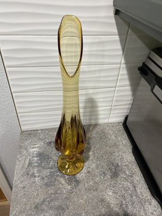 Viking Epic Swung Vase Amber RSV|66379