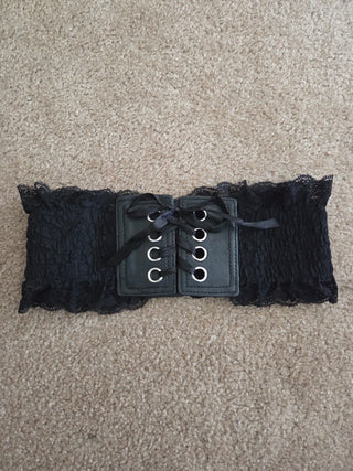 Black Corset Lace Belt