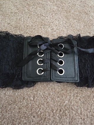Black Corset Lace Belt