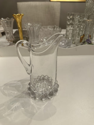 Early American Pressed Glass Hobnail Creamer MTS