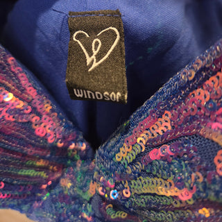 Iridescent Purple Sequin Prom Dress (XS)