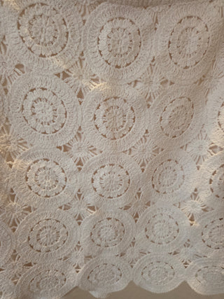 Abercrombie White Crochet Skirt (M)