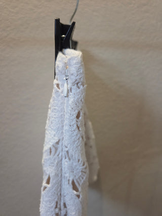 Abercrombie White Crochet Skirt (M)