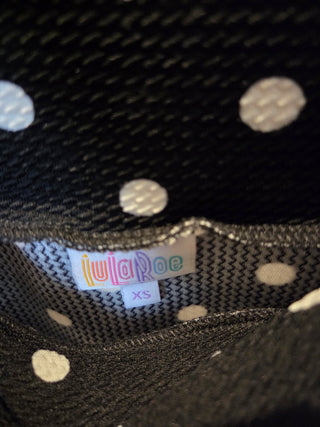 LuLaRoe Black&White Polka Dot Skirt (XS)