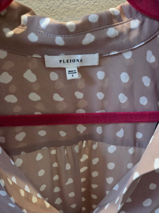 Pleione Long Sleeve Polka Dot Shirt (L)