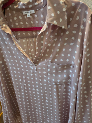 Pleione Long Sleeve Polka Dot Shirt (L)