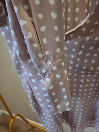 Pleione Long Sleeve Polka Dot Shirt (L)
