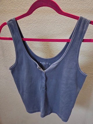 Abercrombie Ribbed Blue Tank (L)