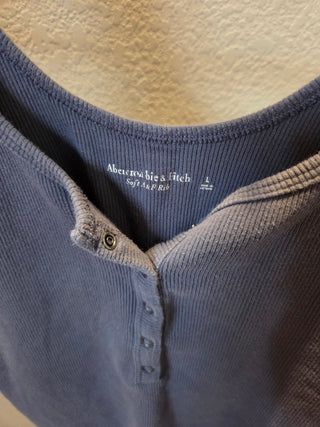 Abercrombie Ribbed Blue Tank (L)