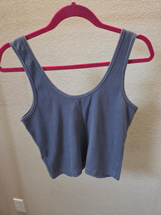 Abercrombie Ribbed Blue Tank (L)
