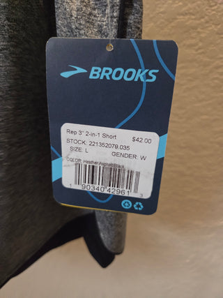 NWT- Brooks Running Shorts (L)