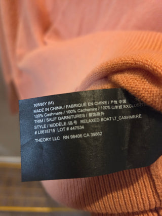 Theory Peach Cashmere Sweater (M)