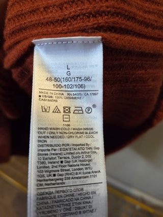 Banana Republic Orange Cashmere Sweater (L)
