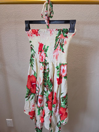 Floral Hawaiian Tube Dress (S)