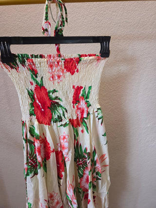Floral Hawaiian Tube Dress (S)