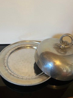 #2347 Aluminum Cheese Dish 1950s RSV|110426