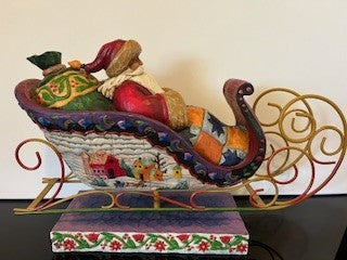 #2442 Jim Shore Santa in Sleigh RSV|121930