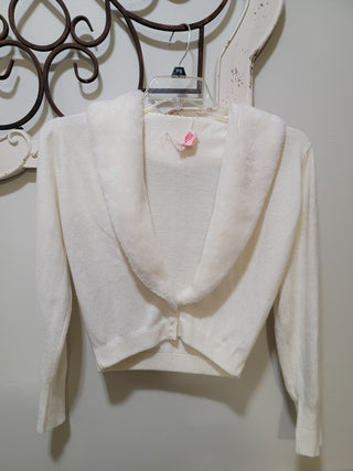 VTG Sears Roebuck Kerrybrooke White Sweater RCD|95558