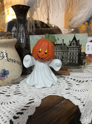 Vintage Pumpkin Head Ghost Figurine (wtwf)|108836