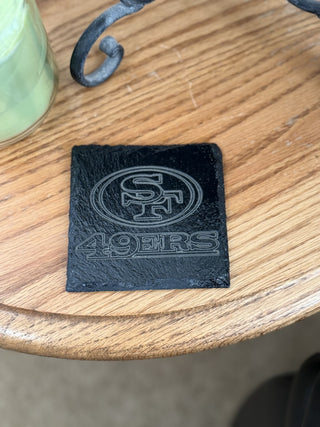 Slate Coaster Engraved SF 49ers RCD|101436