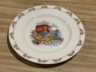8" Royal Doulton Plate Bunnykins, Raft Scene--SP
