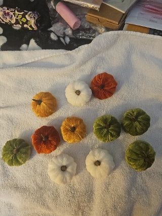 Small Velvet Pumkins